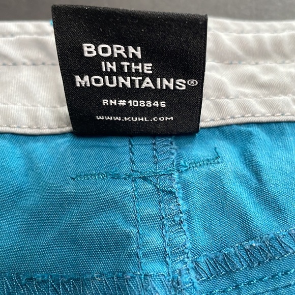 Kuhl Mountain Born In the Mountains Women’s Outdoor Hiking Shorts 14 Turquoise. - Picture 4 of 10